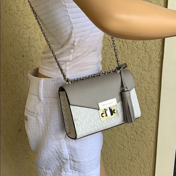 Michael Kors Rose Bright White SM Crossbody - Picture 2 of 16